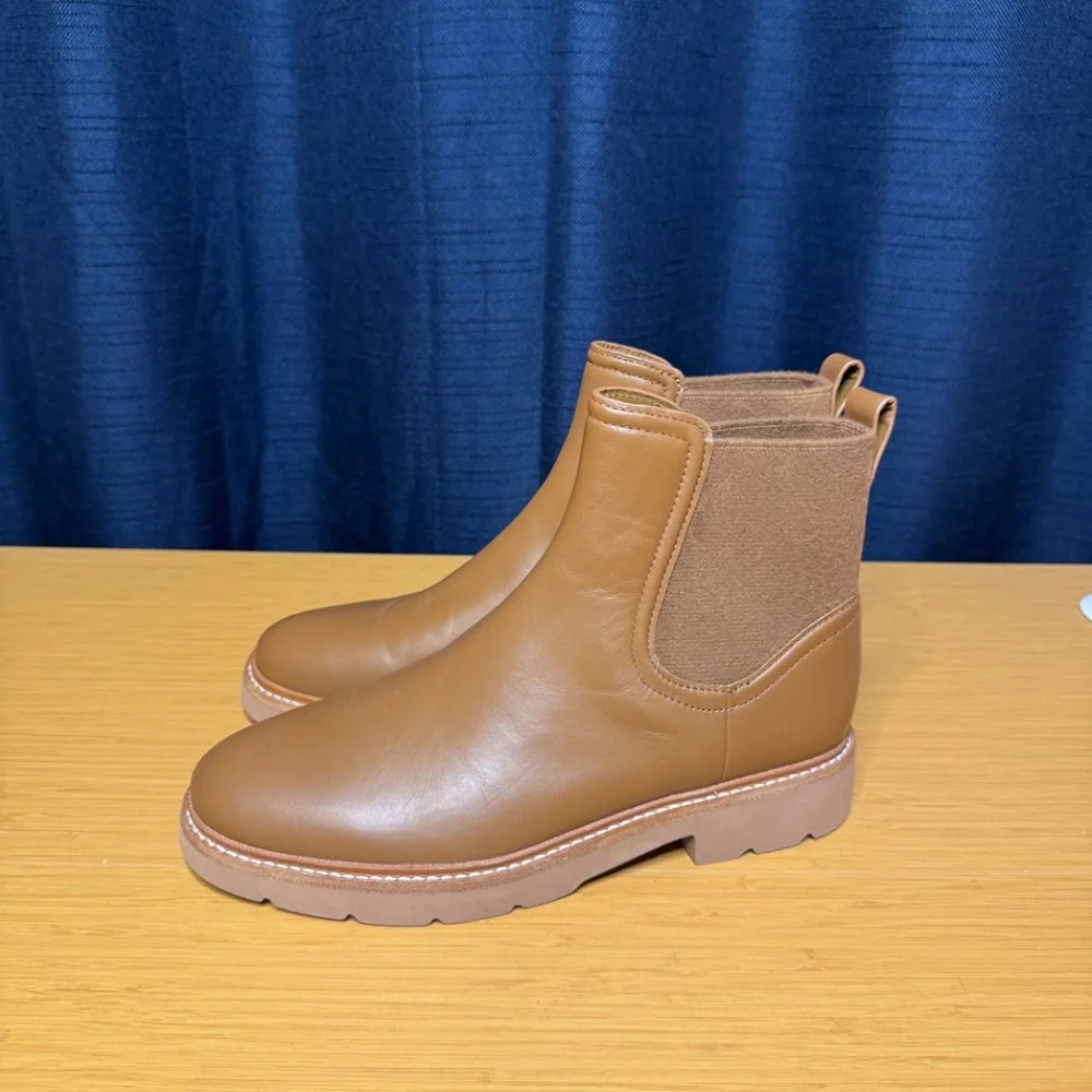 Vince Rue Leather Chelsea Waterproof Ankle Boots